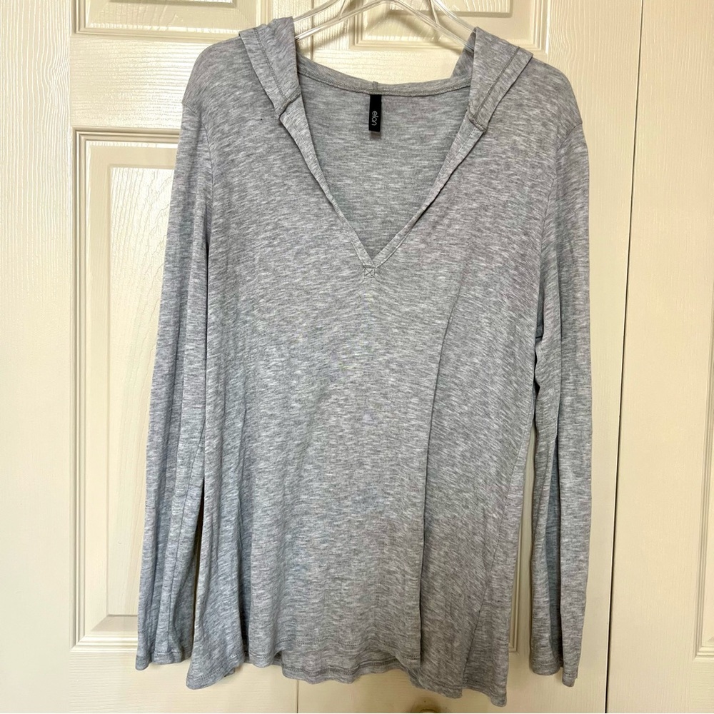 Lightweight Long Sleeve Gray Hoodie